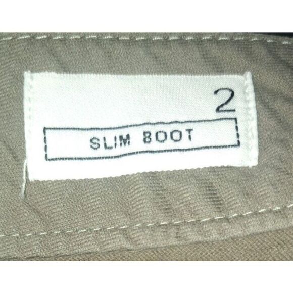 Gap Pants Khakis Denim Washed Women's Size 2 Green‎ Slim Boot Low Rise - Picture 10 of 10
